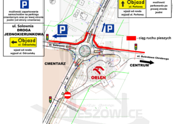 Informacja dotycząca organizacji ruchu na drogach w rejonie cmentarza w Zdzieszowicach w okresie Wszystkich Świętych