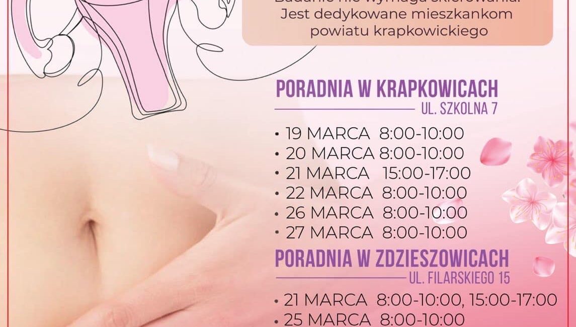 Bezpłatne badanie cytologiczne 2024 | www.zyrowa.pl